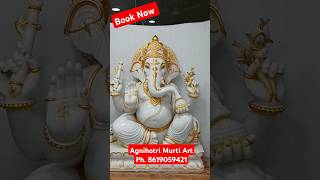 Pure white marble ganesh ji ki murti ganeshstatue [upl. by Ho217]