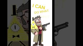 bill cipher has a gun gravityfalls edit memes shitpost crappost billcipher bookofbill billy [upl. by Morrill]