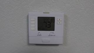 Program Your T705 Programmable Thermostat [upl. by Gilchrist177]