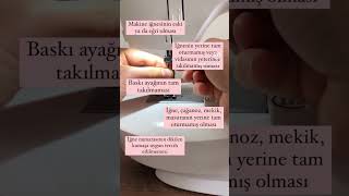 Dikiş makinesi iğnesinin kırılmasının sebepleri ⤴️ kalıpsızdikiş sewing dikişteknikleri [upl. by Nnylekoorb]