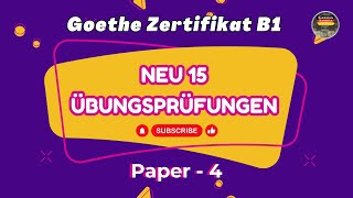 Zertifikat B1 Exam  neu 15 Übungsprüfungen Model Paper  4  Hören mit Lösungen [upl. by Hairej]