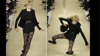 Models Falling on Runway  FUNNY DUBBING 😂✨shorts youtubeshorts funny modelfalling [upl. by Nohpets]