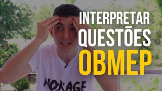 Como interpretar questões da OBMEP 2021 [upl. by Lorre]