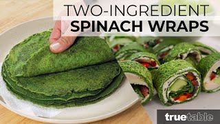 TwoIngredient Spinach and Egg Wraps Recipe Healthy ProteinPacked LowCarb  Vegetarian option [upl. by Imak]