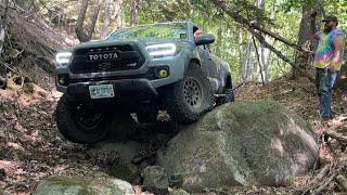 Trail scouting northern New Hampshire part2 bigger rocks [upl. by Anelej]