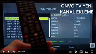 onvo tv tek frekans yeni kanal ekleme 📺 [upl. by Garrick]