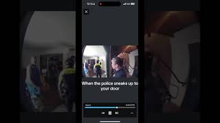 Police Almost Got Hooked After Sneaking Up On Somebody Door [upl. by Patrizio364]