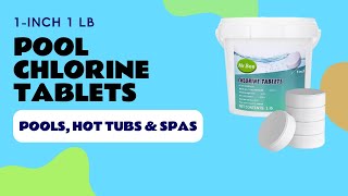 1INCH 1LB Pool Chlorine Tablets Review  MrBee Chlorine Tablets for Swimming Pools Hot Tubs amp Spas [upl. by Inaej]