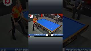 3 Cushion Billiards TORBJÖRN BLOMDAHL vs TAYFUN TAŞDEMİR High RUN 11 ANKARA  shorts billiards [upl. by Dnomyar]