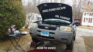 2002 FORD ESCAPE DIY OIL CHANGE How To Video [upl. by Kersten]