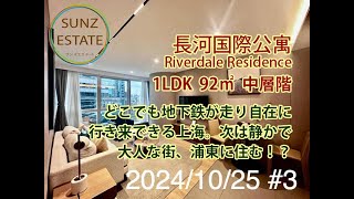 上海 浦東 長河国際公寓サービスアパート 1LDK 92㎡ 中層階 地下鉄2469号線「世紀大道駅」歩6分 [upl. by Ayocal]