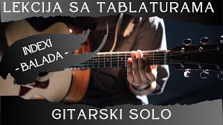 Indexi  Balada solo cover  tablature [upl. by Sedlik]