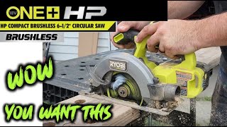 Ryobi 65 HP Circular saw review it RIPS [upl. by Ahsatak556]