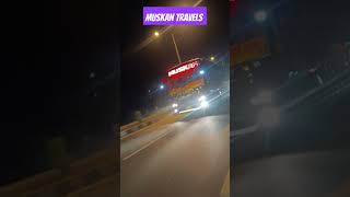 Muskan travels raipur to sarangarh 2X2 ac seater automobile travel ac bus cg bus sd video [upl. by Adnofal]