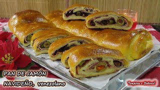 PAN DE JAMÓN NAVIDEÑO VENEZOLANO la receta más fácil de todas [upl. by Eidnak549]