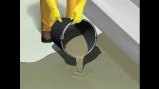 Self leveling underlayment used to repair concrete [upl. by Filippa]