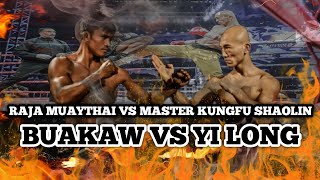 RAJA MUAYTHAI VS MASTER KUNGFU SHAOLIN  NGERIH PARAH 🔥🔥🔥 [upl. by Asetal]