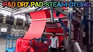 Pad Dry Pad Steam Dyeing Process [upl. by Sharai]