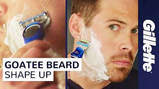 How to Trim Your Goatee at Home  Gillette Shorts [upl. by Ahsemot]