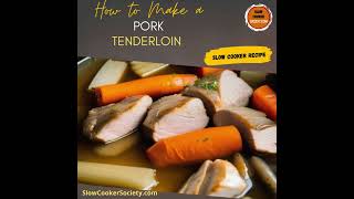 Easy Pork Tenderloin Crock Pot Recipes  Slow Cooker Pork Tenderloin Cooking Guide [upl. by Eellek]