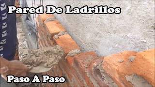 Proceso Constructivo De Un Muro En Ladrillos [upl. by Benil]