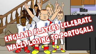 England players filmed celebrating Wales losing to Portugal EXCLUSIVE [upl. by Assed498]