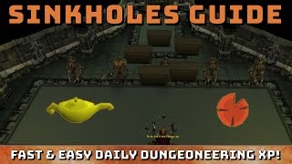 Sinkholes Guide Runescape 3 Easy amp Fast Dungeoneering xp Daily [upl. by Joe375]