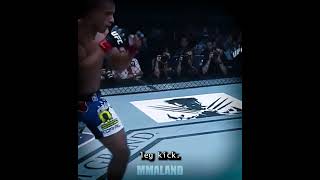 Edson Barboza lands 22 consecutive leg kicks and ref stops fight [upl. by Ehling290]