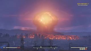 Fallout 76  Nuclear Bomb Detonation 2018 [upl. by Nelleus598]