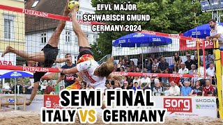 EFVL Major Gmünd 2024 Mens Semi Final Italy vs Germany [upl. by Ahsennek]