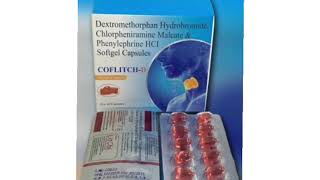 COFLITCH D Capsule Dextromethorphan Hydrobromide Chlorpheniramine Maleate amp Phenylephrine Capsules [upl. by Eitsyrc]