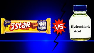 Chocolate Vs Hydrochloric Acid  How it reacts Must Watch [upl. by Linneman38]