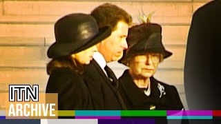 Royal Family Attend Princess Margarets Funeral  Raw Footage From the Day 2002 [upl. by Nahtnoj]