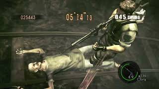 RE5 MERCENARIES CHRIS STARS SOLO TM 596K 74 COMBO [upl. by Rosalee266]