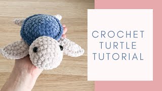 Easy Crochet Turtle TikTok Tutorial  Free Amigurumi Animal Pattern for Beginners [upl. by Hilleary37]