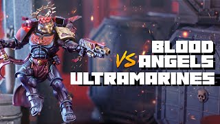 Blood Angels vs Ultramarines  Warhammer 40k 10th Edition Battle Report [upl. by Aynatal607]