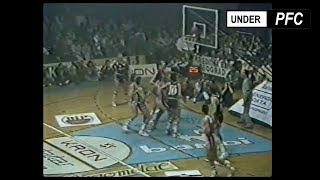 Partizan  Czvezda 7873 18041987 1 utakmica finala [upl. by Eanwahs]