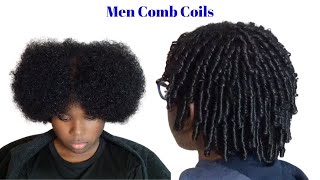 Men Comb Coils Twists  How to Comb Twist  Men Natural Hair  Men Hairstyle [upl. by Ablasor]