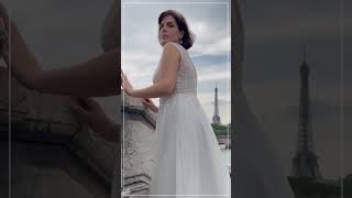 Curvy Bride in Paris in einem wunderschönen Brautkleid der Agnes Bridal Dream 2025 Kollektion [upl. by Onairam]