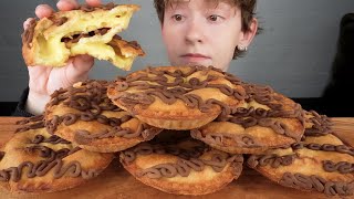 ASMR Chocolate Eclair Pies Dessert Mukbang Eating Sounds  VNM ASMR 먹방 [upl. by Nilram]