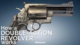 3D Animation How a DoubleAction Revolver works [upl. by Nrehtak976]