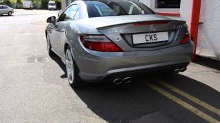 R172 SLK350 CKS Sport AMG SLK55 Style Exhaust amp Diffuser Package [upl. by Yraillih]