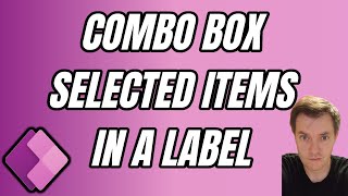 Showing Combo box Selected Items in a label 53 [upl. by Veator]