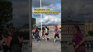 Stockholm city 10km female marathon stockholm stockholmvlog stockholmmarathon stockholmsweden [upl. by Essirehs]