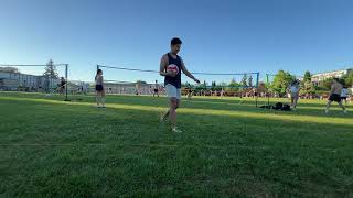 Grass Vball R2s Tues  Game 2 Set 3  DrewD [upl. by Cantone831]