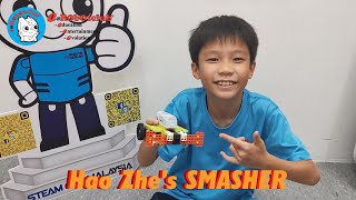 eRobotclub Malaysia  Hao Zhes SMASHER robot [upl. by Oidale]