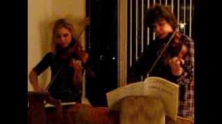 VIOLIN amp VIOLA DUET by PLEYEL Brother amp Sister SightReading [upl. by Munson510]