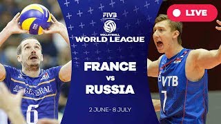 France v Russia  Group 1 2017 FIVB Volleyball World League [upl. by Oralee933]