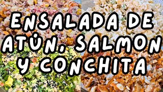 ✅️ENSALADA DE ATÚN SALMÓN Y CONCHITA mihogardulcehogar ensaladas comidasrapidasyfacilesdehacer [upl. by Nodnek]