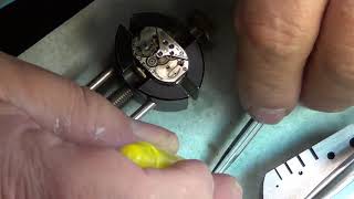 Watch Making Lesson Ladies Benrus Movement CA1 Repair Tutorial Part One [upl. by Ellicec468]